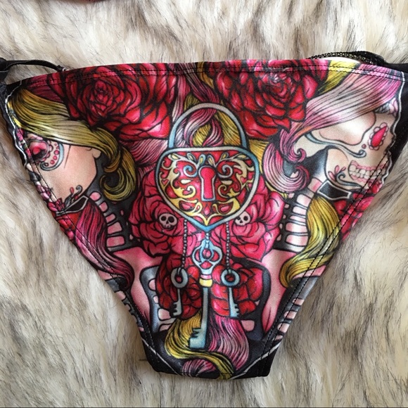 COPY - Dia de los muertos Floral bikini set - Picture 4 of 8